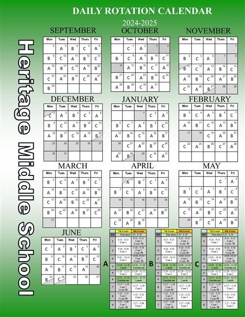 Daily Rotation Calendar